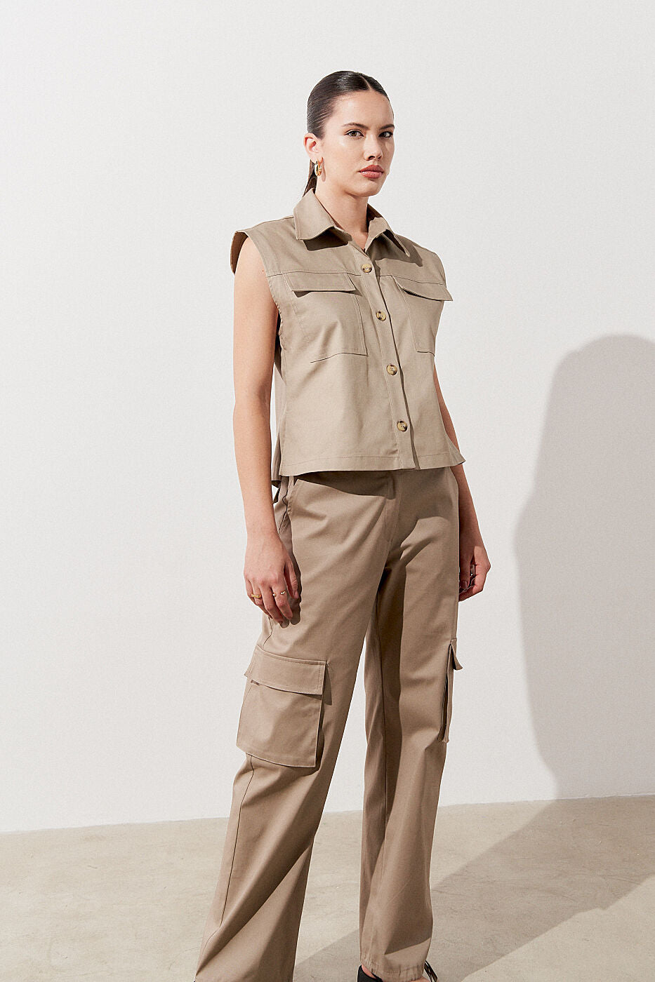 COLETE ALGOODÃO LISO