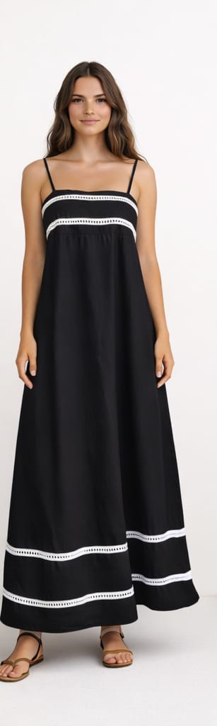 VESTIDO LINHO ALÇA FINA